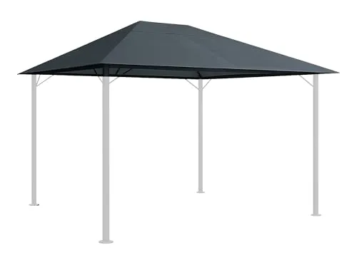 QUICK STAR Ersatzdach 250g für Garten Pavillon 3x4m Grau Antik - Pavillons - Extra starkes 100% Polyester Ersatzdach, 2-fach wasserabweisend und ideal für alle Wetterbedingungen.
