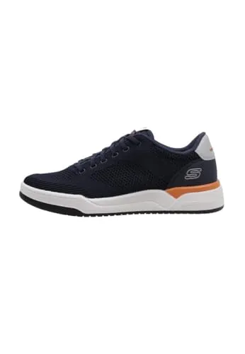 Skechers Herren Corliss Dorset Sneaker, Navy, 47.5 EU - Herren-Sneaker mit Relaxed Fit Design für optimalen Komfort und einer aktivkohleangereicherten Einlegesohle, die Gerüche neutralisiert. Maschinenwaschbar und vegan.