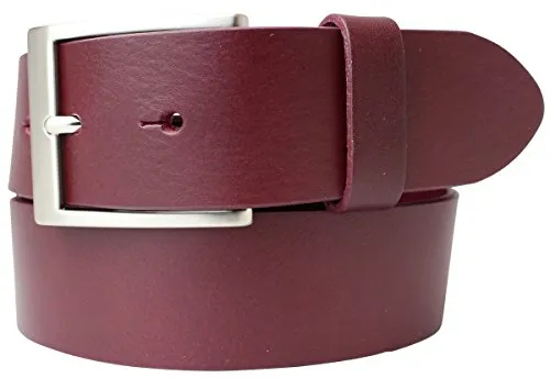 BELTINGER Vollrindleder-Gürtel 4 cm | Hochwertiger Ledergürtel aus Italien | Bordeaux 105 cm - Hochwertiger 40 mm Ledergürtel aus Vollrindleder, gefertigt in Italien. Mit strukturierter Oberfläche und geschliffenen Kanten für hohen Tragekomfort. Individuell anpassbar und langlebig – ideal für Freizeit, Büro und mehr.
