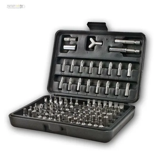 Bitsatz 100-teilig, Bitset, Torx, Spezialbits, 100er Set Bits Schraubbits Bitbox