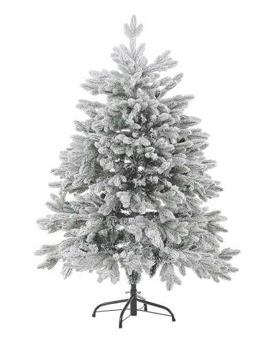 Künstlicher Weihnachtsbaum mit Schnee 120 cm - Foraker - Künstlicher Weihnachtsbaum in Tannen-Optik, schneebedeckt und pflegeleicht. Ideal für festliche Dekoration mit Kugeln und Lichterketten.