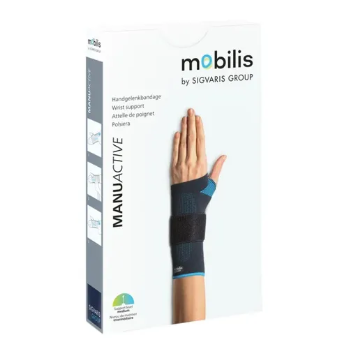 Mobilis Manuactive Polsiera Sinistra M - Praktische Handgelenkstütze für gezielte Unterstützung. Ideal für den täglichen Gebrauch und perfekt für aktive Menschen.