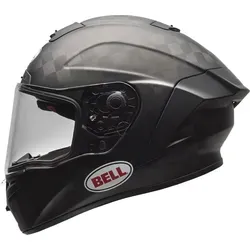 Bell Pro Star FIM Integralhelm - Matt-Schwarz - L - Motorradhelm mit FIM-Homologation, fortschrittlicher TeXtreme® Kohlenstoff-Schale und Velocity Flow Belüftung für optimale Kühlung und Komfort beim Rennsport.