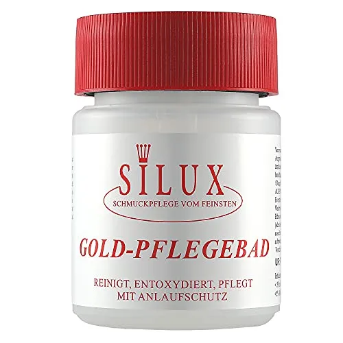 Goldbad für Goldschmuck 200 ml - Profi Goldreiniger Made in Germany - Schmuck-Reinigungsmittel für eine schonende und effiziente Reinigung von Goldschmuck. Entfernt sanft Oxidationen und Schmutz, ohne Mikrokratzer zu hinterlassen. Einfache Anwendung für strahlenden Glanz!