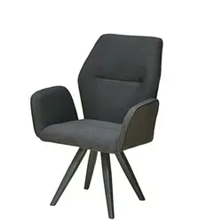 CLEMENTO Walton Dining Sessel - Aluminium Sunbrella Anthrazite - Gartenstühle mit modernem Design und witterungsbeständiger Sunbrella-Bespannung für maximalen Komfort und Langlebigkeit im Freien.