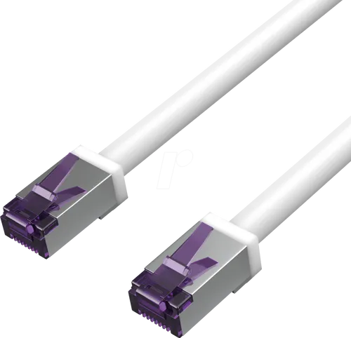 FLX FL31-28016 - Patchkabel Cat. 6A S/FTP, PIMF, weiß, 0,5 m