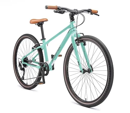 BIKESTAR Leichtgewicht City Bike 10 kg - 26 Zoll Aluminium mit 9 Gang Shimano - Fahrrad mit nur 9.8 kg, ideal für City und Schotterpisten. Perfekte Ergonomie für Körpergrößen ab 142 cm und risikofreies Testen für maximale Kundenzufriedenheit.