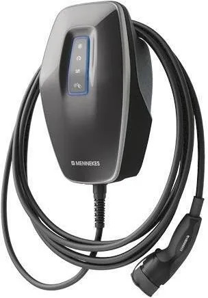 Mennekes Wallbox Amtron 4Business 760 - 22 kW, RFID, 7,5m Kabel - Wallbox für Elektroautos mit ME-Zähler für halb-öffentliche Nutzung. App-steuerbar, kompatibel mit PV-Systemen und bietet höchste Sicherheit bei der Nutzung.