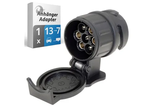 valonic KFZ Adapter 13 auf 7 pol für Anhänger - Praktischer Adapter zur Verbindung von 13-poligen Fahrzeugen mit 7-poligen Anhängern. Ideal für Pkw, Kfz und Lkw. Kompakt und benutzerfreundlich.