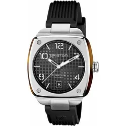 Briston 23640.S.T.1.RB Herrenuhr - Elegante Armbanduhr für Herren mit schwarzem Band. Ideal für jeden Anlass, vereint Stil und Funktionalität in einem kompakten Design.