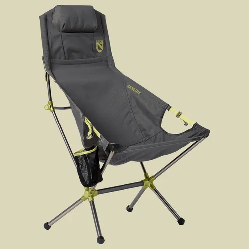 Nemo Satellite Reclining Camp Chair Faltstuhl, Goodnight Gray - Genießen Sie höchsten Komfort mit dem Nemo Satellite Faltstuhl. Ideal für Festivals, Strandausflüge oder Konzerte, bietet er verstellbare Rückenlehnen für individuelle Entspannung im Freien.