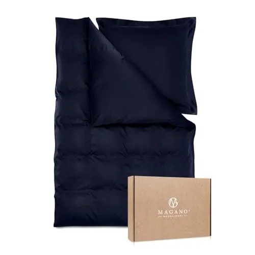 MAGANO Luxus Bettwäsche aus Bambus & Baumwolle Satin, 400 TC - Erleben Sie höchsten Schlafkomfort mit der MAGANO Luxus Bettwäsche aus einer innovativen Kombination von Bambus und Baumwolle. Hypoallergen und atmungsaktiv für ein angenehmes Schlafklima.