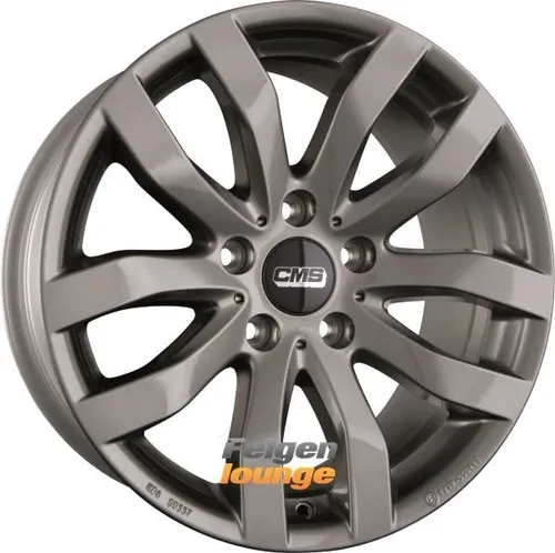 CMS C22 6,5x16 ET45 Titan Gloss Alufelge - Felgen aus hochwertigem Aluminium in Titan-Optik, ideal für sportliche Fahrzeuge, mit einer maximalen Traglast von 550 kg und perfektem Design für stilvolle Auftritte.
