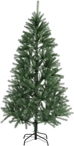 Juskys Künstlicher Weihnachtsbaum Talvi - Künstliche Weihnachtsbäume: PE-Tannenbaum in sattem Grün, inklusive stabilem schwarzen Metallständer für eine stilvolle und langlebige Weihnachtsdekoration.