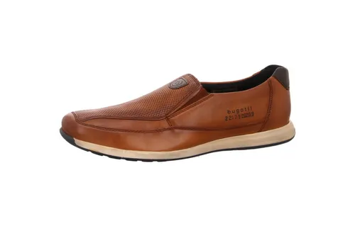 Bugatti Thorello Slipper Braun - Slipper & Loafer aus weichem Echtleder, leicht und flexibel, mit praktischem Wechselfußbett für individuellen Komfort und ideal für jeden Anlass.