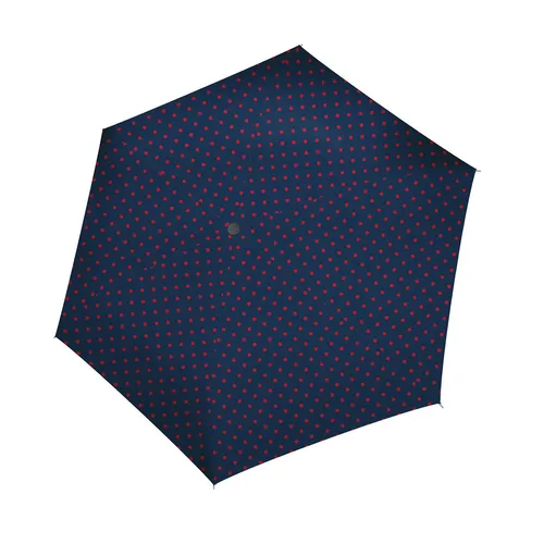 Umbrella Pocket Mini Mixed Dots Red - Leichter Taschenschirm - Taschenschirm mit nur 2,5 cm Packmaß, ideal für die Tasche. Sturmfest bis 100 km/h und mit großem Schirmdach. Perfekt für unterwegs!