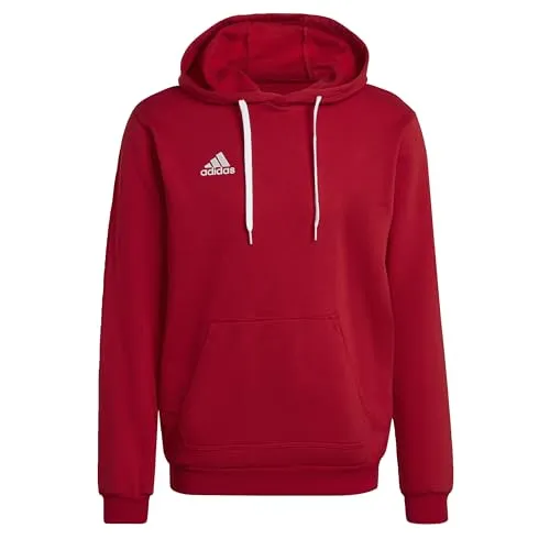 adidas Herren Entrada 22 Sweat Hoodie, Team Power Red 2, XL - Herren-Sweatshirt mit regulärem Schnitt und weitenregulierbarem Kordelzug, ideal für sportliche Aktivitäten und Freizeit.