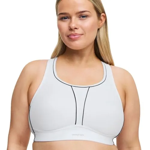 Swemark Movement Sport Bra BH Weiß B 100 für Damen - Funktionsunterwäsche mit optimalem Halt und Komfort – aus hochwertigem Coolmax-Material für effektiven Feuchtigkeitstransport, ideal für alle Aktivitäten.