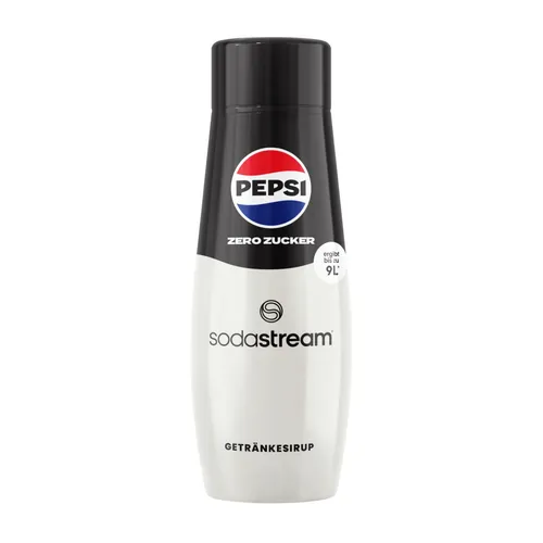 SodaStream Pepsi MAX Sirup 440 ml - Sirup für zuckerfreies Getränk, ideal für die Zubereitung von bis zu 9 Litern spritziger Pepsi MAX zuhause. Einfach dosierbar und ohne schwere Flaschen zu schleppen!