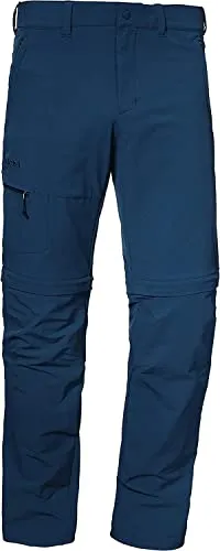 Schöffel Pants Koper1 Zip Off - Vielseitige Wanderhose für Herren - Wanderhosen mit 4-Wege-Stretch und S.Café Ice-Cafe Technologie für kühlenden Komfort. Abzippbare Beine verwandeln die Hose in eine Bermuda, ideal für wechselnde Temperaturen.