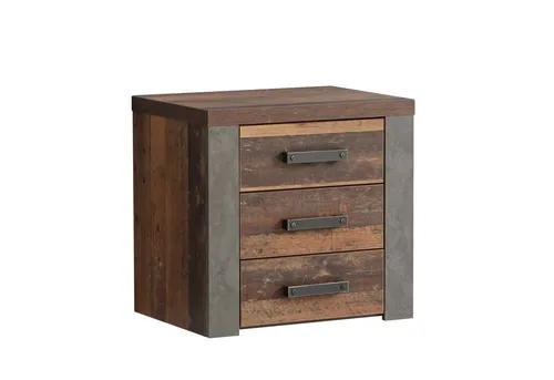 Newroom Kommode Dally, Kommode Old Wood Vintage und Betonoptik Modern Industrial Sideboard