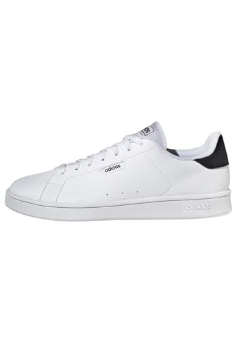 adidas Herren URBAN Court Shoes - Low-top Unisex Sneaker, stylisches Design in FTWR White und core Black für urbanen Lifestyle