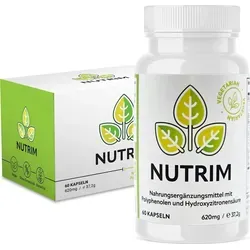 Nutrim (60 Kapseln) - Natürliche Unterstützung für dein Ziel - Nahrungsergänzungsmittel mit hochwertigen Pflanzenextrakten, ideal für vegane und vegetarische Ernährungsweisen. Praktischer Monatsvorrat für Männer und Frauen.