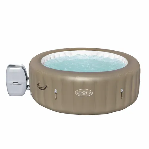 Bestway Lay-Z-Spa Palm Springs Whirlpool für 4-6 Personen - Außenwhirlpool aus 3-lagigem PVC Tritech, aufblasbar, ideal für Entspannung mit Familie und Freunden.