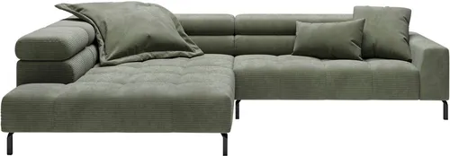 Home affaire Ecksofa Claya, 311 cm breit, L-Form, inkl. Kopfteilverstellung, ohne elektrischen Sitzvorzug