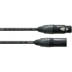 Cordial DMX Kabel 10m mit Neutrik XLR-Stecker - DMX-Kabel für zuverlässige Signalübertragung, ideal für Lichttechnik und Bühnenanwendungen.