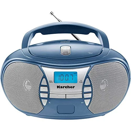 Karcher RR 5025 Boombox - Radios mit FM-Tuner und RDS, vielseitig im Batterie- oder Netzbetrieb einsetzbar, ideal für Musikliebhaber unterwegs.