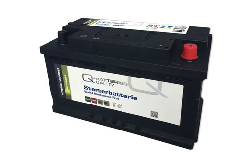 Q-Batteries Autobatterie Q80P 12V 80Ah 640A - Wartungsfrei und leistungsstark - Autobatterien mit 80Ah Kapazität, wartungsfrei dank SMF-Technik und ideal für zuverlässige Starts bei großen Motoren.