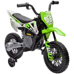 AIYAPLAY Kinder Elektro-Motorrad 12V - Elektrofahrzeuge mit abnehmbaren Trainingsrädern für Stabilität und Sicherheit, ideal für Kinder von 3-6 Jahren, Geschwindigkeitskontrolle bis 5 km/h für unbeschwertes Fahren.