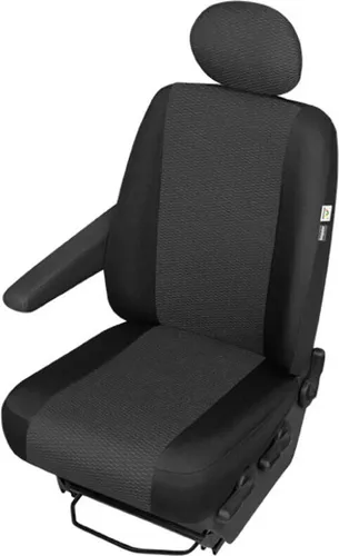 FIAT Ducato Einzelsitzbezug Sitzbezug Sitzschoner Set robuste Stoff in schwarz