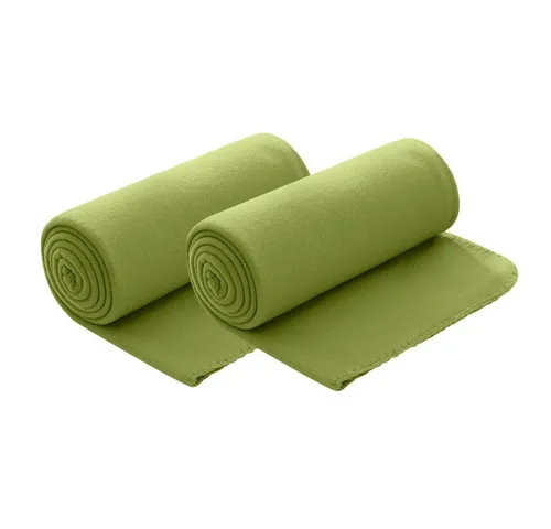 Wohndecke Polar-Fleece, wometo, OEKO-TEX®, 2 Fleecedecken mit Kettel-Rand & Anti-Pilling
