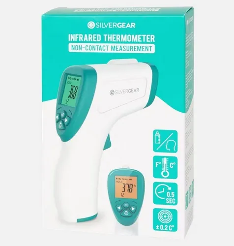 Spectrum Infrarot-Fieberthermometer - Präzise Temperaturmessung - Hochmodernes Infrarot-Thermometer für schnelle und zuverlässige Temperaturmessungen. Mit LCD-Display und kompakt im Design, ideal für den täglichen Gebrauch.