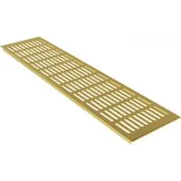 MS Beschläge Heizungsabdeckung 130 x 400 mm Gitter Gold Eloxiert