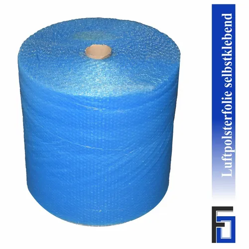 Luftpolsterfolie SELBSTKLEBEND Breite 50 cm x Länge 60 m / 120 my Noppenfolie
