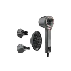 Genius INVICTUS HAIR D7 Haartrockner Set 4-tlg. Lavagrau - Haartrockner-Set in elegantem Lavagrau, inklusive Zubehör für professionelles Styling und schnelles Trocknen.