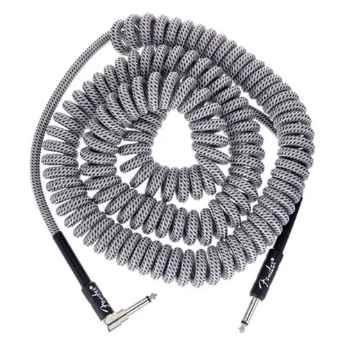 Fender Prof. Coil Cable 9m White Tweed - Hochwertiges HiFi-Kabel, ideal für Musiker und perfekten Klang