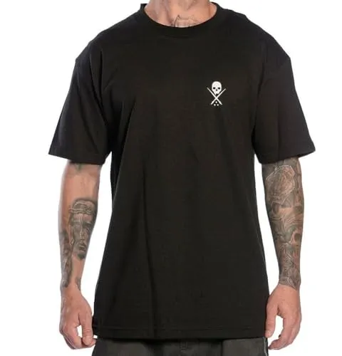 Sullen Clothing Herren Kurzärmliges Standardausgabe T-Shirt, schwarz/weiß, Mittel