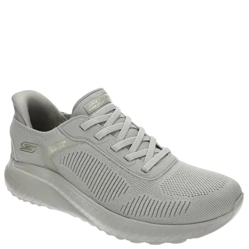 Skechers Slip-Ins Bobs Squad Chaos Current Muse Damen Sneaker - Bequeme Damen Sneaker in Olive mit Stretch-Schnürung und geformtem Fersenpanel für einfaches Anziehen. Ideal für den täglichen Einsatz.