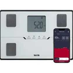 Tanita Analysewaage BC 401 - White - Personenwaage mit intelligenter Körperanalyse, misst das metabolische Alter und bietet präzise Werte für die ganze Familie.