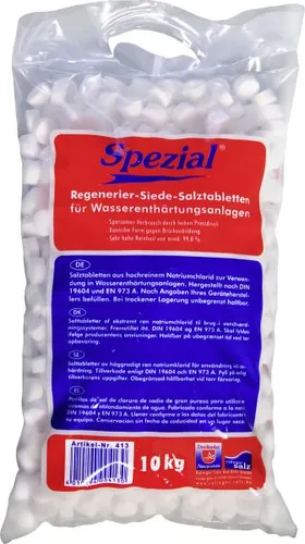 Ralinger Salz Regeneriersalztabletten 10 kg - Wasserenthärtung: Hochwertige Salztabletten zur effektiven Enthärtung von Wasser, verlängern die Lebensdauer Ihrer Haushaltsgeräte.