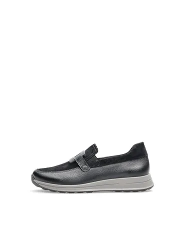 ara Damen Osaka Slipper - Weit, Schwarz, 39 EU - Slipper & Mokassins für Damen mit High Soft Bamboo Wechselfußbett für optimalen Komfort und Unterstützung.