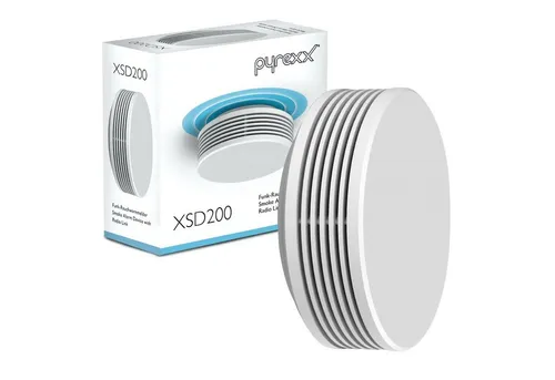 Pyrexx XSD200 Funk-Rauchwarnmelder 4er Set - Smart Home fähig - Hochentwickelter Funk-Rauchwarnmelder für sichere Vernetzung in größeren Wohnräumen. Mit 10 Jahren Batterielaufzeit, einfacher Montage und Q-Label für geprüfte Qualität.