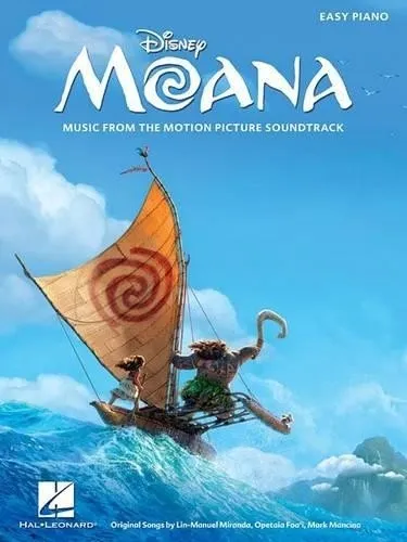 Moana: Music from the Motion Picture Soundtrack (Easy Piano) - Notenbuch für Klavier, 48 Seiten voller beliebter Songs aus dem Film, ideal für Anfänger und Musikliebhaber.
