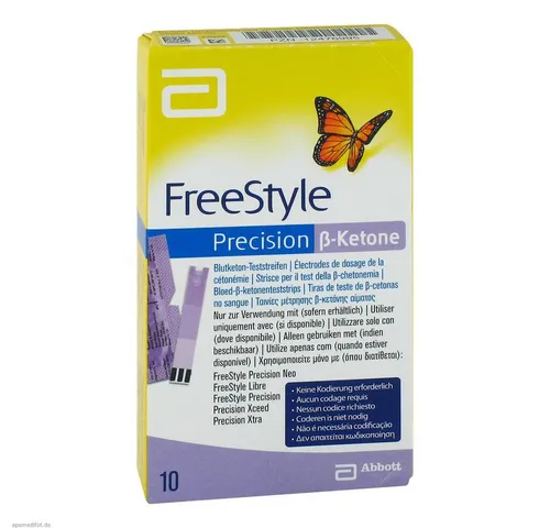FREESTYLE PREC BETA KETONE 10 St - Präzise Ketontests - Sonstige, ermöglicht präzise Überwachung des Ketonkörpers für optimale Gesundheit und Fitness.