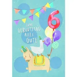 Skorpion Geburtstagskarten Geburtstagskarte - Zum Geburtstag alles Gute - 6 Jahre