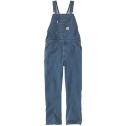 Carhartt Latzhose LOOSE FIT DENIM BIB OVERALL 104672 - W40/L30 - Arbeits- & Schutzkleidung, robuste Latzhose aus 100% Baumwolle mit verstärkten Taschen und verstellbaren Hosenträgern für optimalen Tragekomfort und Funktionalität.